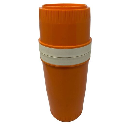 Vintage Tommee Tippee Playskool Babytainer Model 3300 Orange Baby Container - Picture 4 of 7